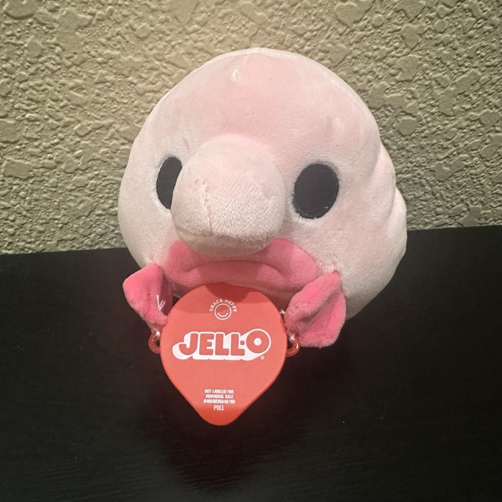 Zuru Snackles JELLO Pink Blobfish Plush Stuffed Animal Toy Blind Surprise 4"